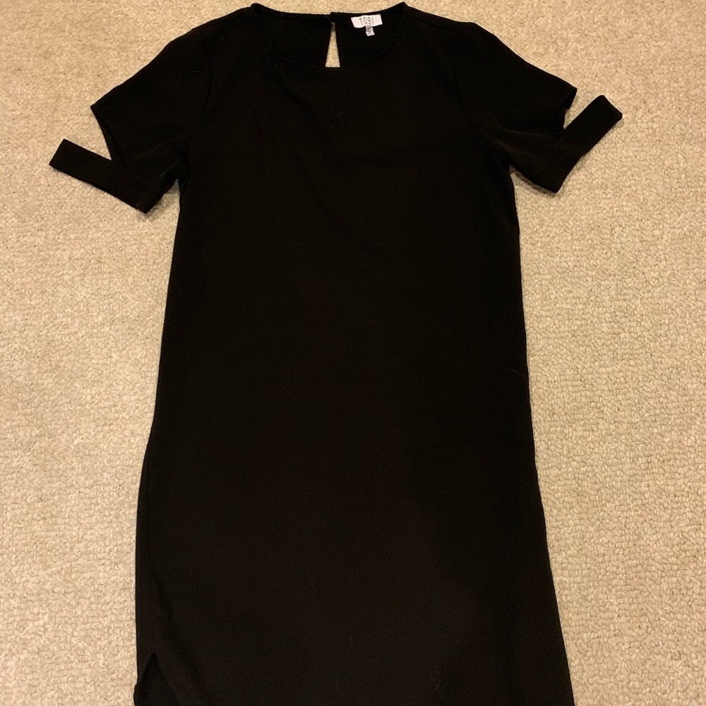 Tobi Split-Sleeve Little Black Dress